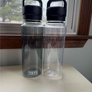 YETI Dual-Tone Black and Clear Bottles